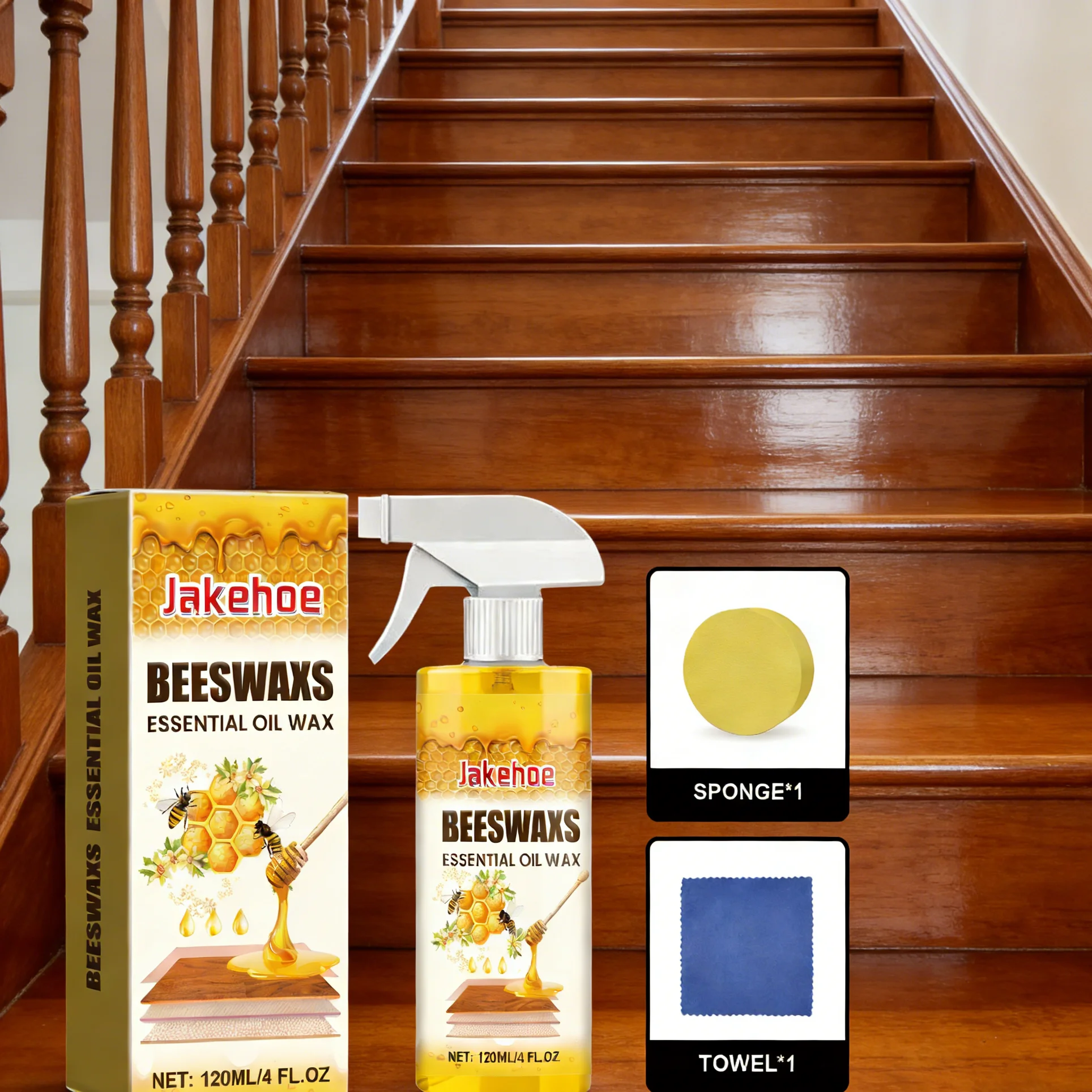 Woodworking Oil Finish - Spray de polissage à la cire