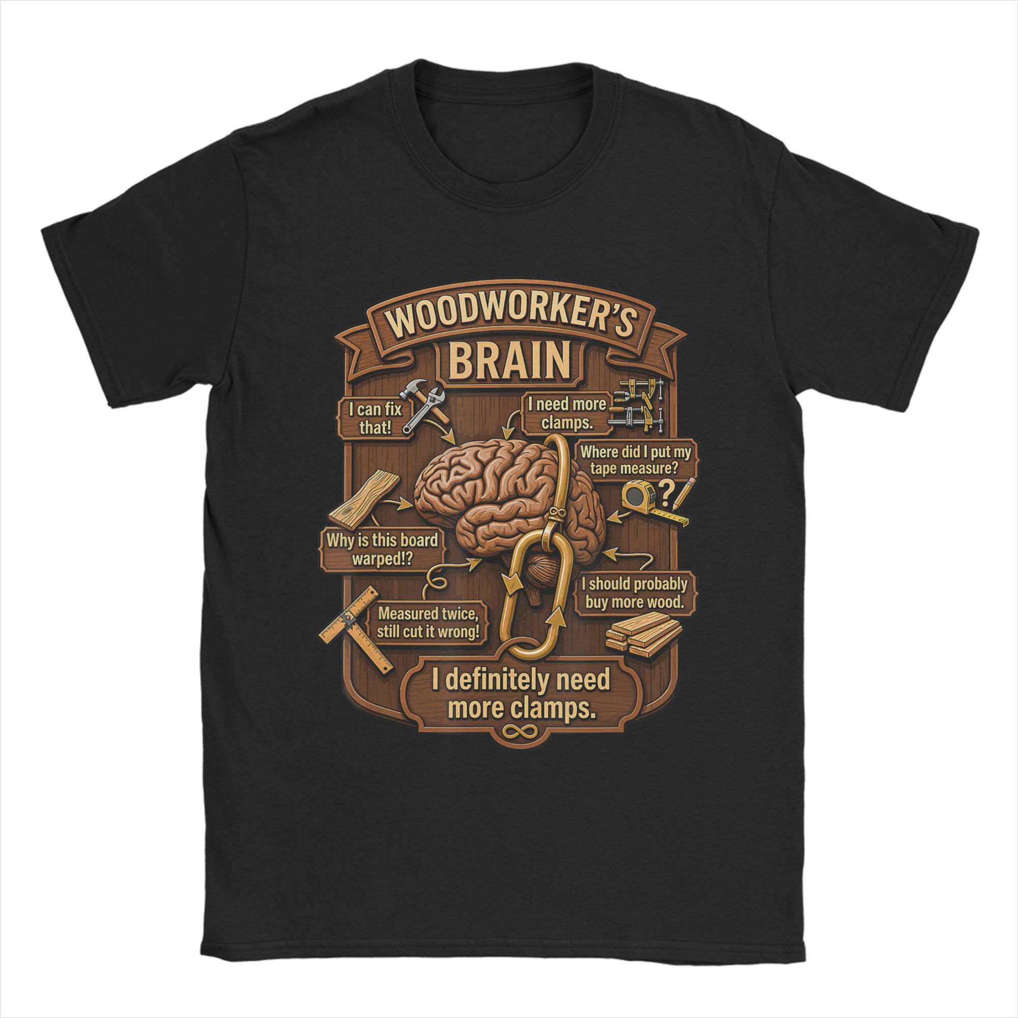 Woodworking Gift Ideas - T-shirt drôle pour menuisier, en coton