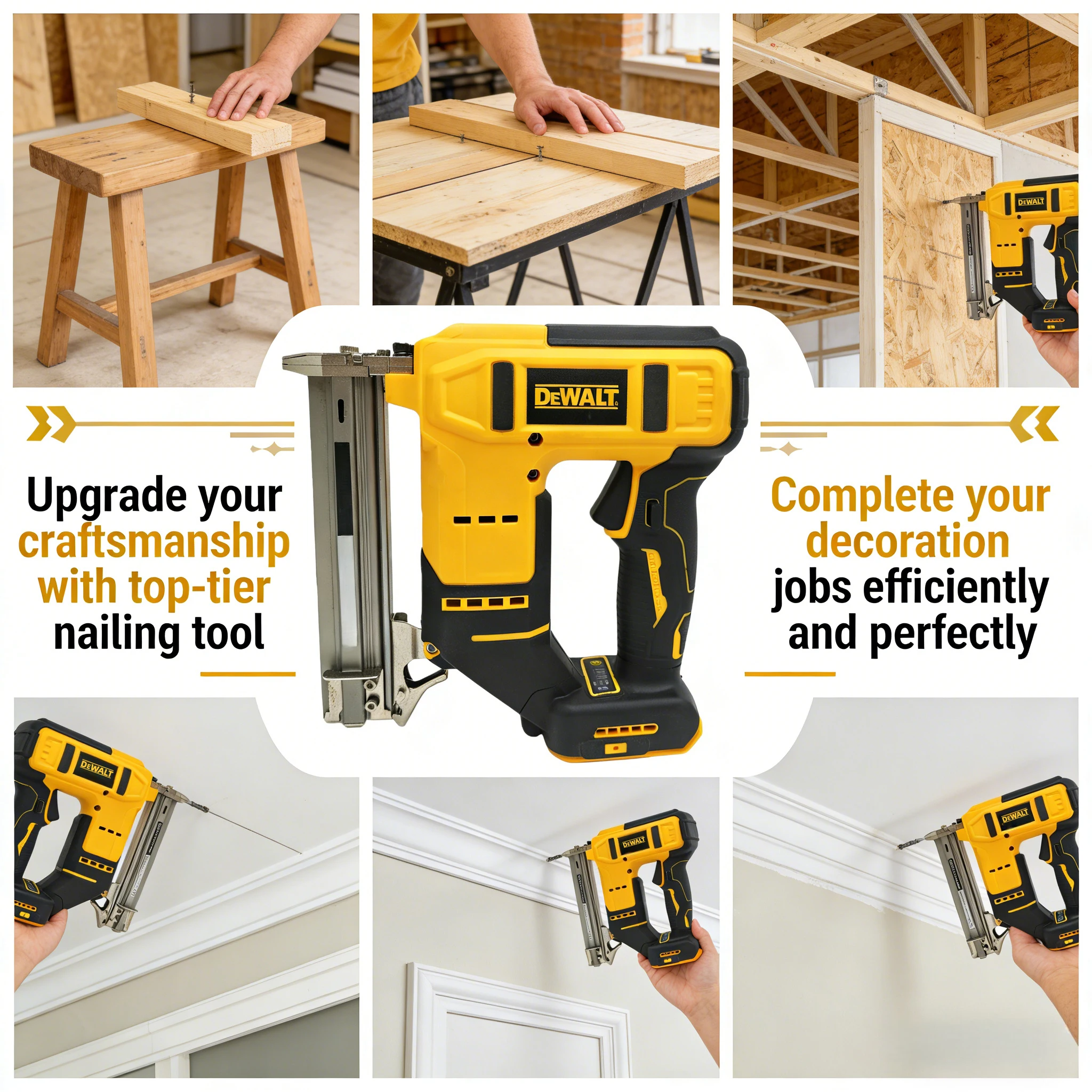 Woodworking Nail Gun - Pistolet à clous sans fil DEWALT