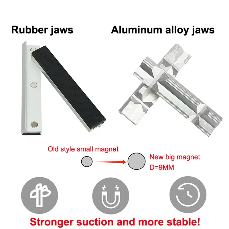 Woodworking Vise Types - Protections de mors de visseuse magnétique
