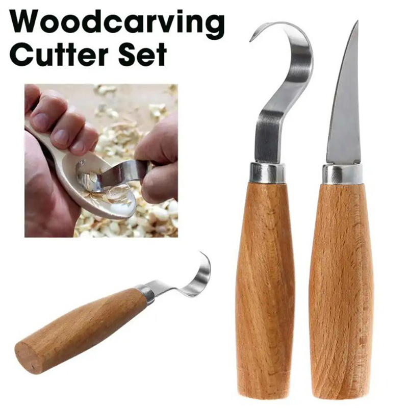Woodworking For Beginners - Couteau de sculpture sur bois, ciseau,