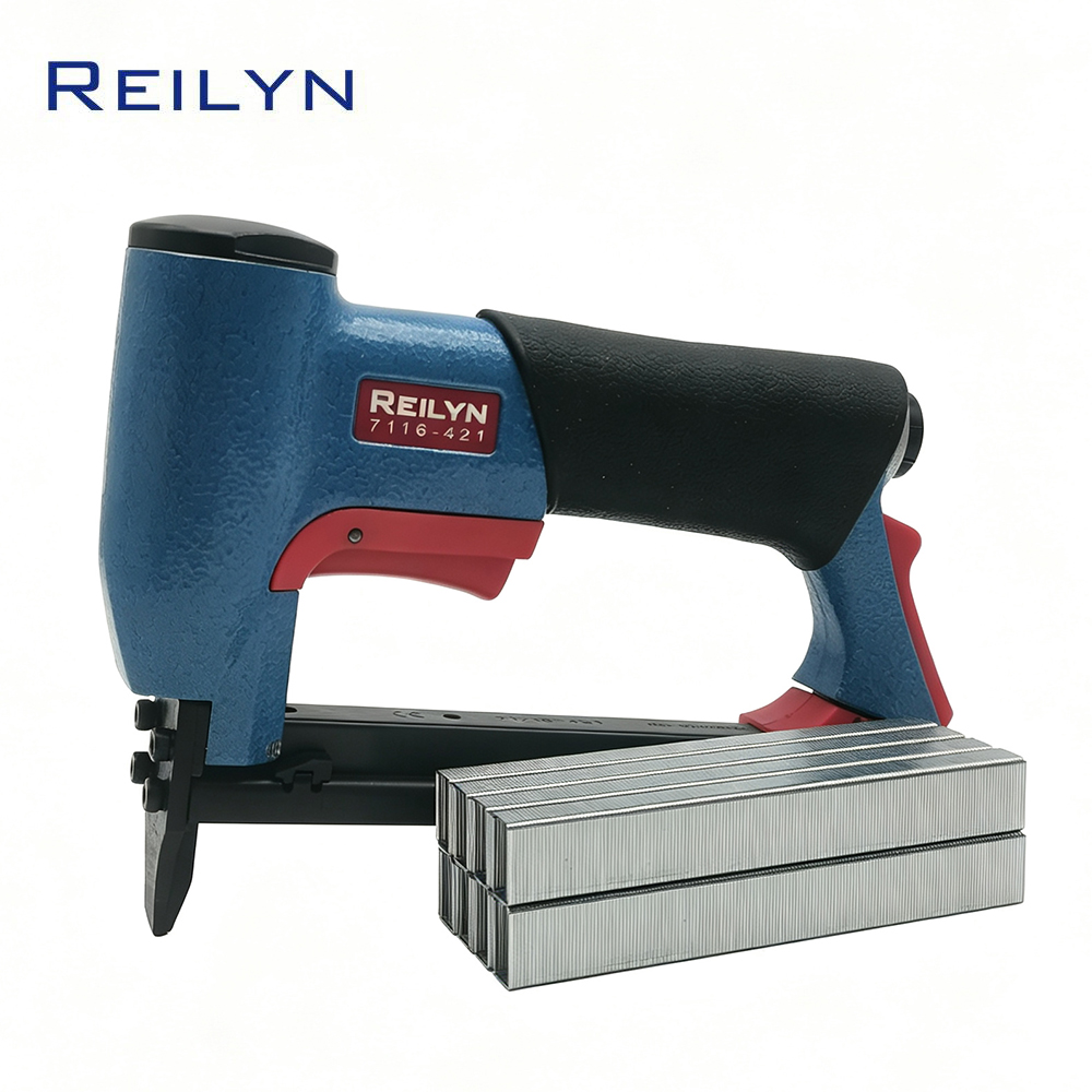Woodworking Nail Gun - Agrafeuse pneumatique Reilyn 7116-421 pour tapisserie,