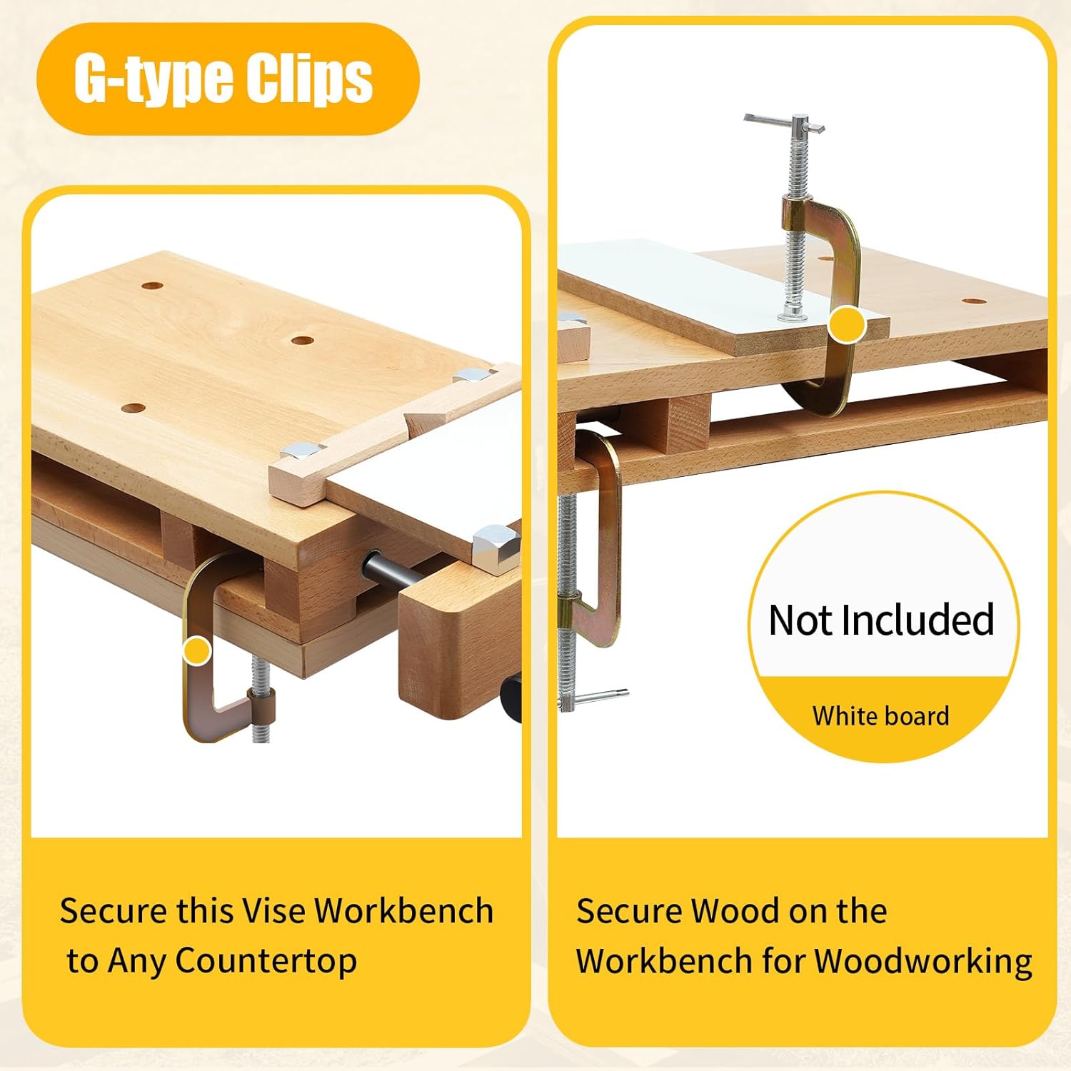 Établi de travail en bois dur  - Woodworking Vise Types avis et prix