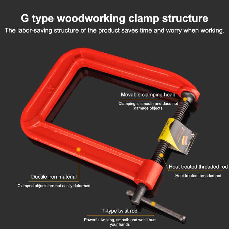 Pince en C à portée profonde,  - Woodworking Industries avis et prix