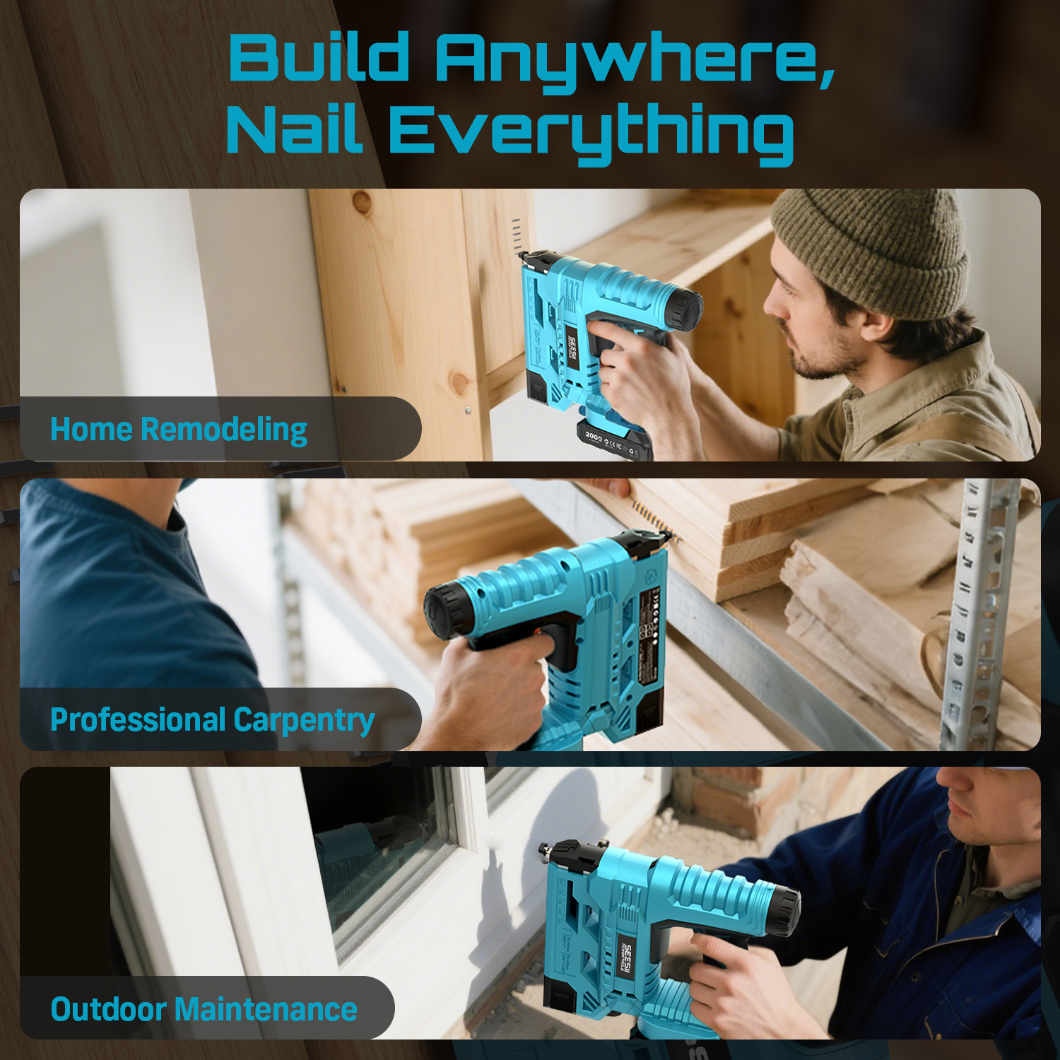 SEESII Cloueur-agrafeuse élect - Woodworking Nail Gun avis et prix