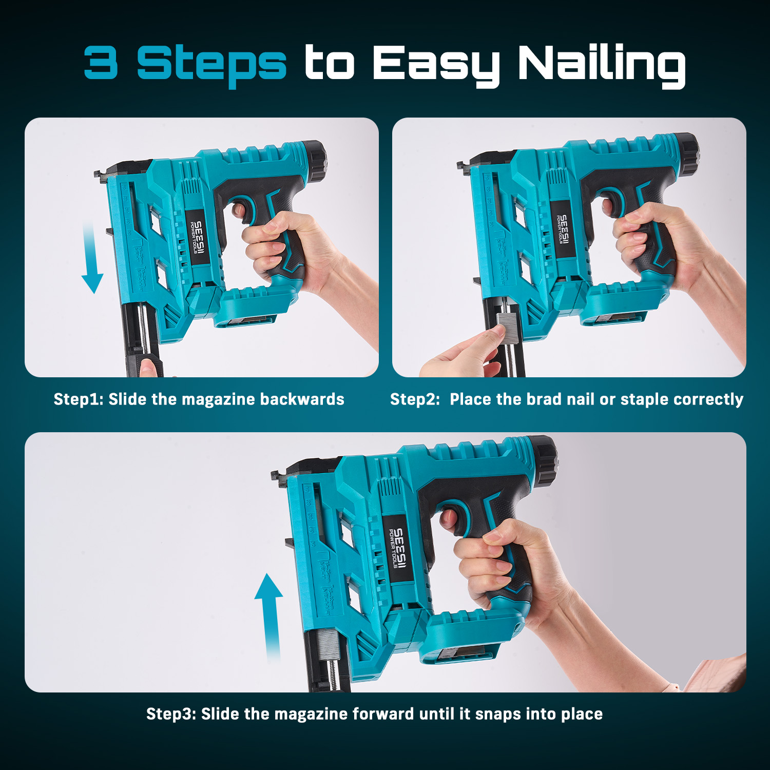SEESII Cloueur-agrafeuse élect - Woodworking Nail Gun avis et prix