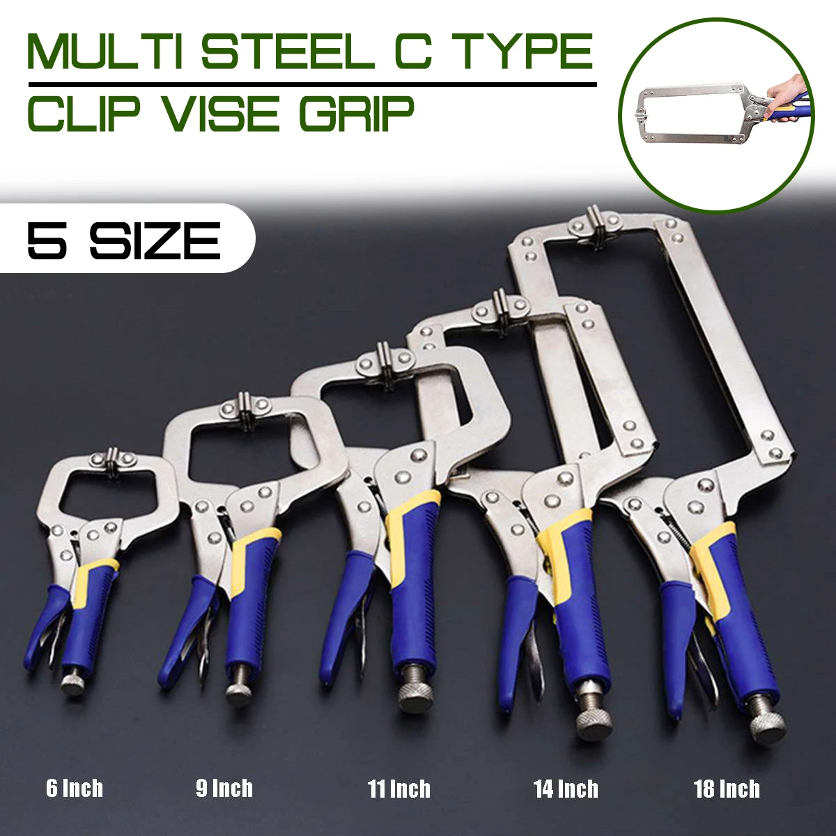 6/9/11/14/18 pouces C Type mul - Woodworking Vise Types avis et prix