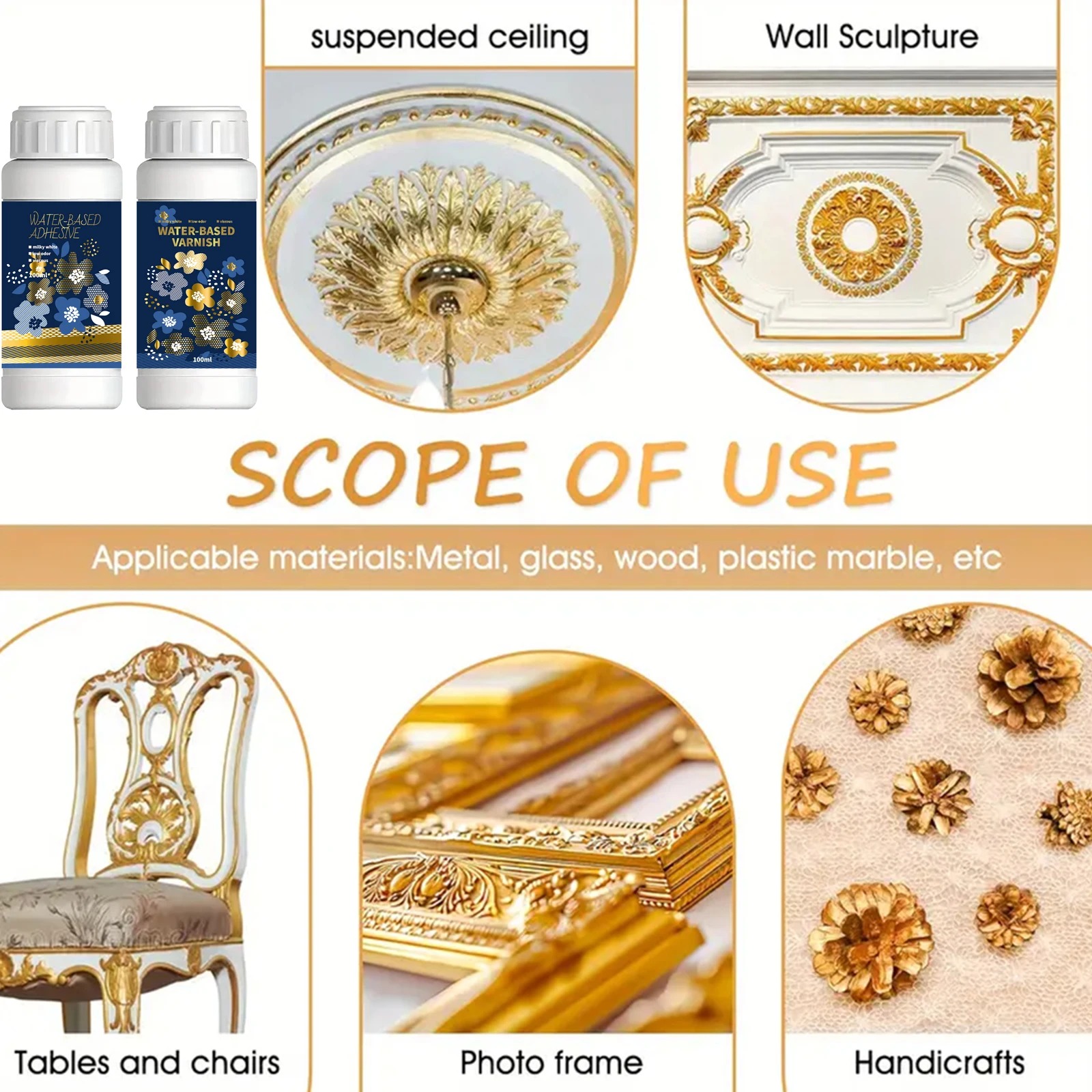 Kit adhésif pour dorure feuill - Woodworking Epoxy avis et prix