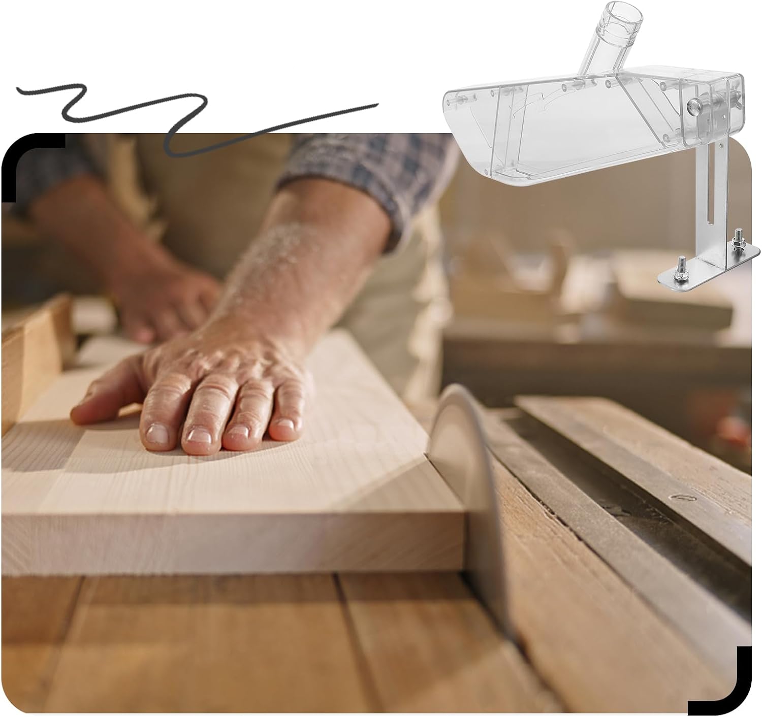 Cache de protection transparen - Woodworking Factory avis et prix